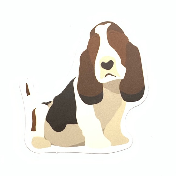 Accessories - Basset Hound Vinyl Sticker